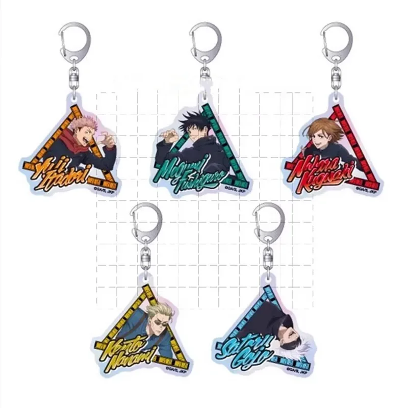 

Anime Nobara Yuji Itadori Megumi Satoru Game 2 Keychain Doll Acrylic Keyring Pendant for Gift