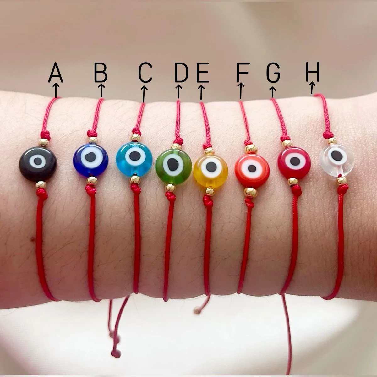 

CCGOOD Multi-color Evil Eye Protection Bracelet With Lucky Red String Pulseras Spiritual Ward Off Negative Energy Couple Gift