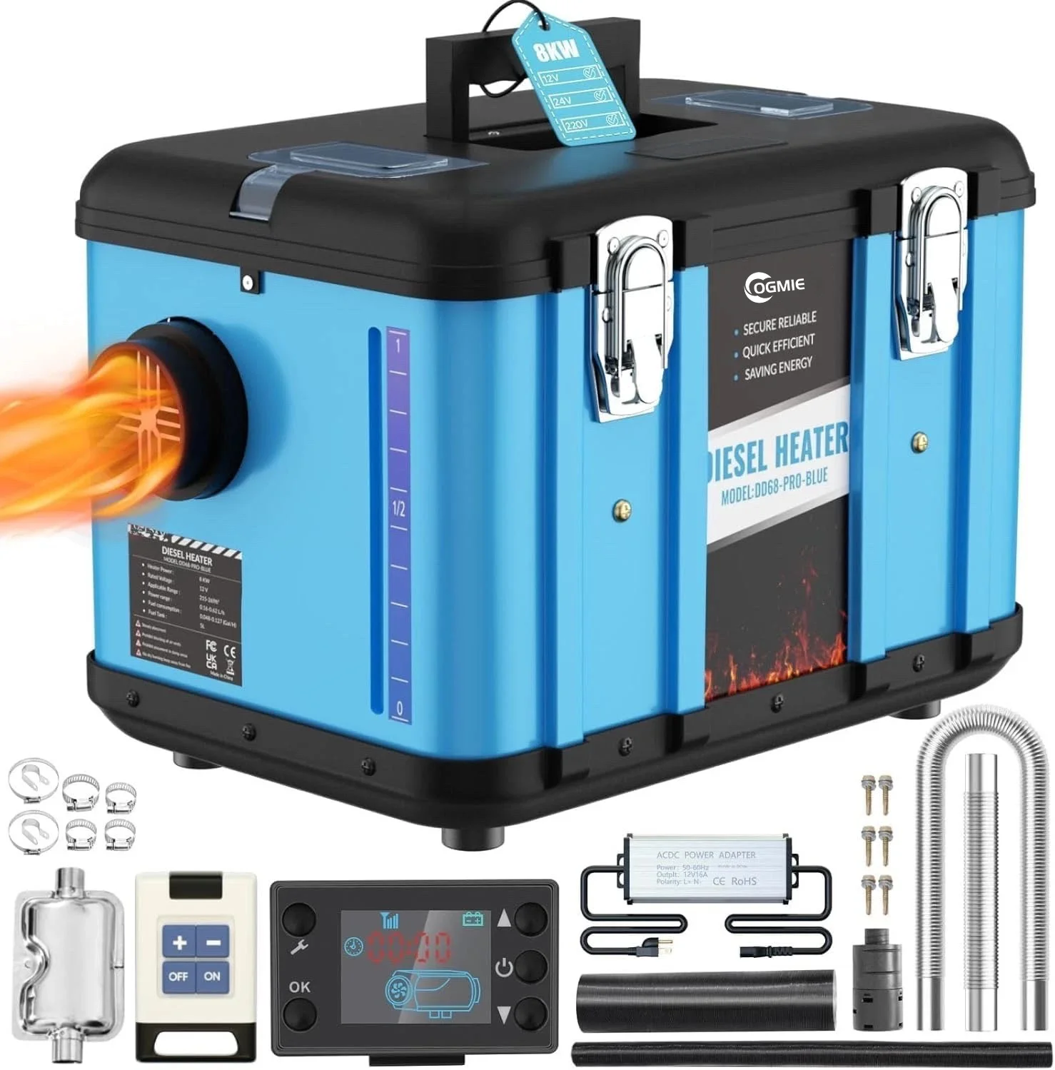 Diesel Parking Heater 8Kw 24V - 맞춤형 라벨 디젤 에어 히터 8KW