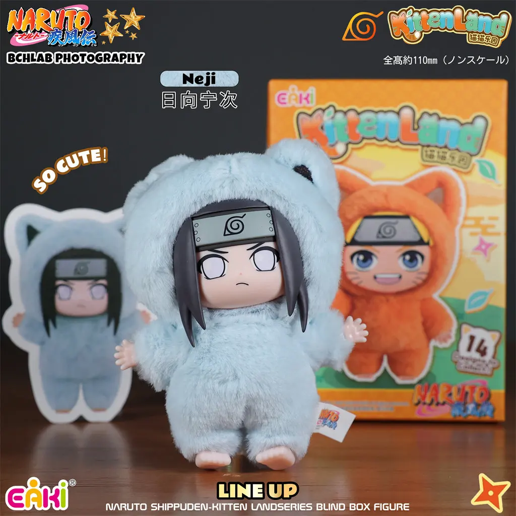 Brandneu auf Lager: Original EAKI Naruto Shippuden KittenLand Vinyl-Serie – Dritte Blindbox Plüschfigur Modellspielzeug – Weihnachtsgeschenke
