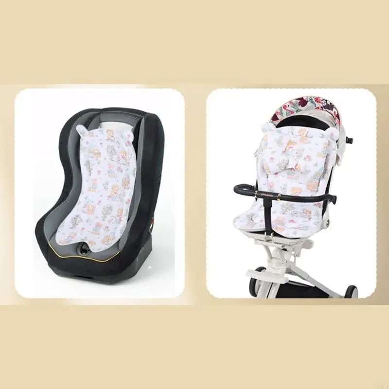 عربة أطفال قابلة للعكس، وسادة ناعمة قابلة للتنفس، بطانة إسفنجية سميكة مبطنة عالمية لعربات الأطفال #3