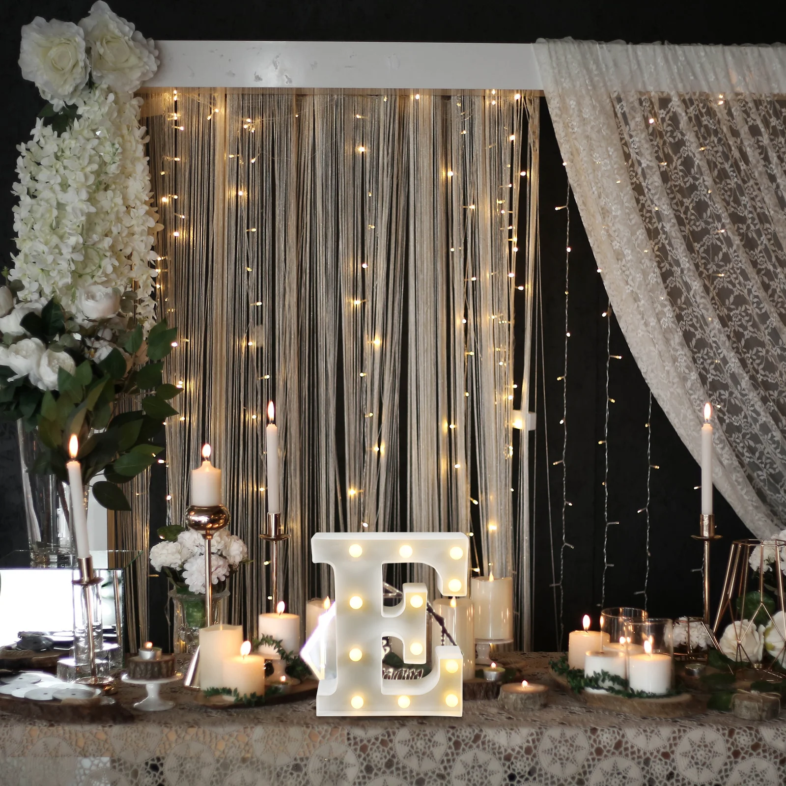 3 قطع من لافتة النيون الأبجدية LED لتزيين غرفة النوم على الحائط، أنيقة جمالية للحفلات المنزلية، جو رومانسي