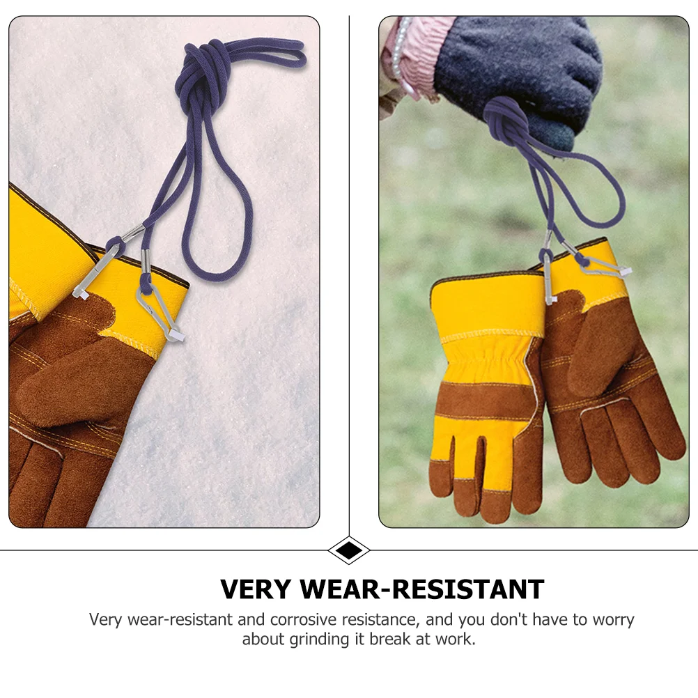 2 Pcs Children's Glove Lanyard Gloves Holder Strap Kids Retainer for Toddlers Anti-lost Rope Nylon Mittens Portable Hiking