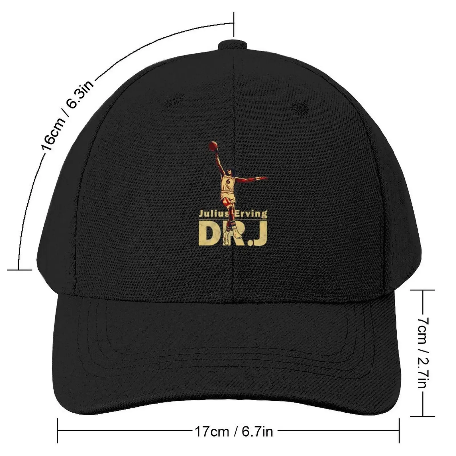 Julius Erving DR J Vintage Baseball Cap Snap Back Hat Beach Golf Wear Men Women's