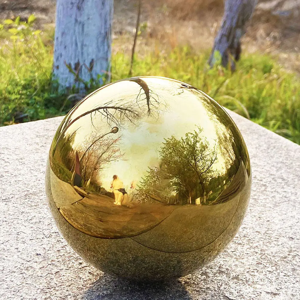 Exquisite Stainless Steel Gazing Ball Reflective Mirror Sphere Garden Outdoor Decor Patio Lawn Yard Living Room Bedroom