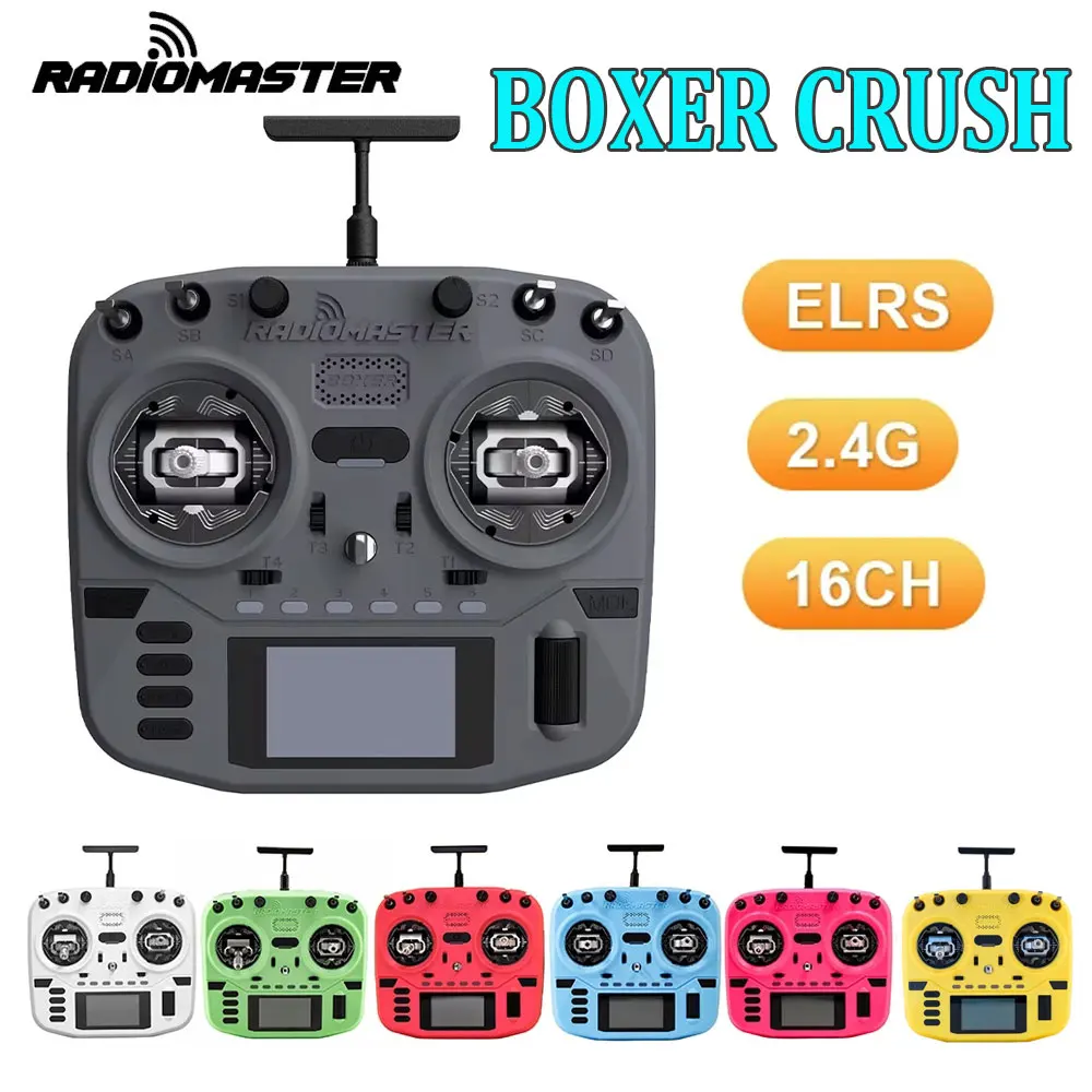 

Radiomaster Boxer Crush Radio Controller 16CH 2.4G ELRS Transmitter EdgeTX ExpressLRS RF System RC FPV Remote Control Drone