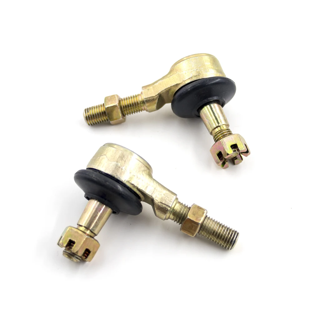 1 Pair M10-M10 Tie Rod End Kit Ball Joint For YAMAHA RAPTOR 350 YFM350 04-09 For 70cc 90cc 110cc 125cc 150cc 200cc 250cc ATV