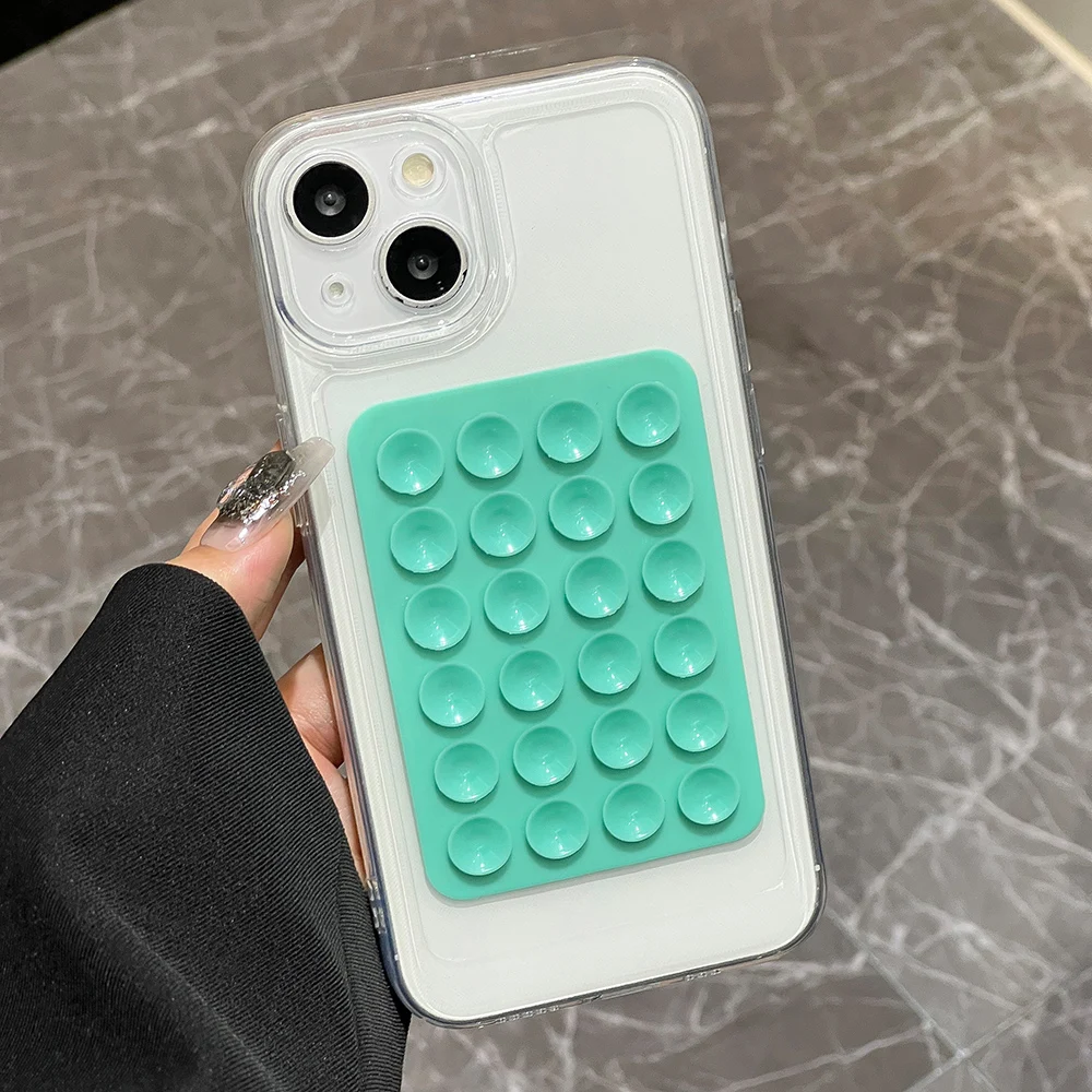 シリコーン吸盤透明電話ケースポコ X6 X5 X4 X3 M6 プロ F4 C65 滑り止め片面ケースマウントバックステッカー