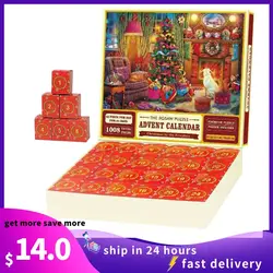 Christmas Advent Calendar Jigsaw Puzzles 2023 Christmas Puzzle: Welcoming The Birth Of Jesus,1000pcs Christmas Puzzles Countdown