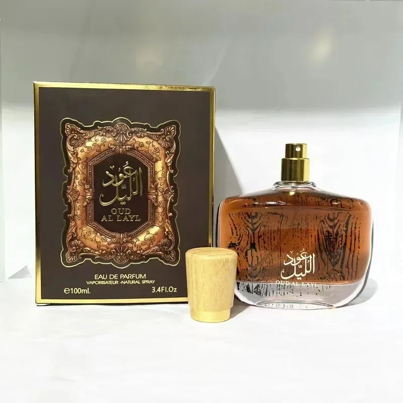 100ML Długotrwały Oud Al Layl Arabski Perfum Oryginalny Unisex Zapach Dla Kobiet i Mężczyzn Eau De Parfum Luksusowy Aromat