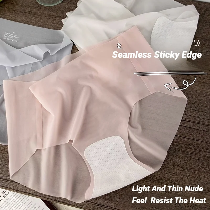 Ice Silk Seamless Underwear Women Ladies Summer Ultra In Sense Quick Drying Pants Briefs Girls Breathable Panties Lingeries