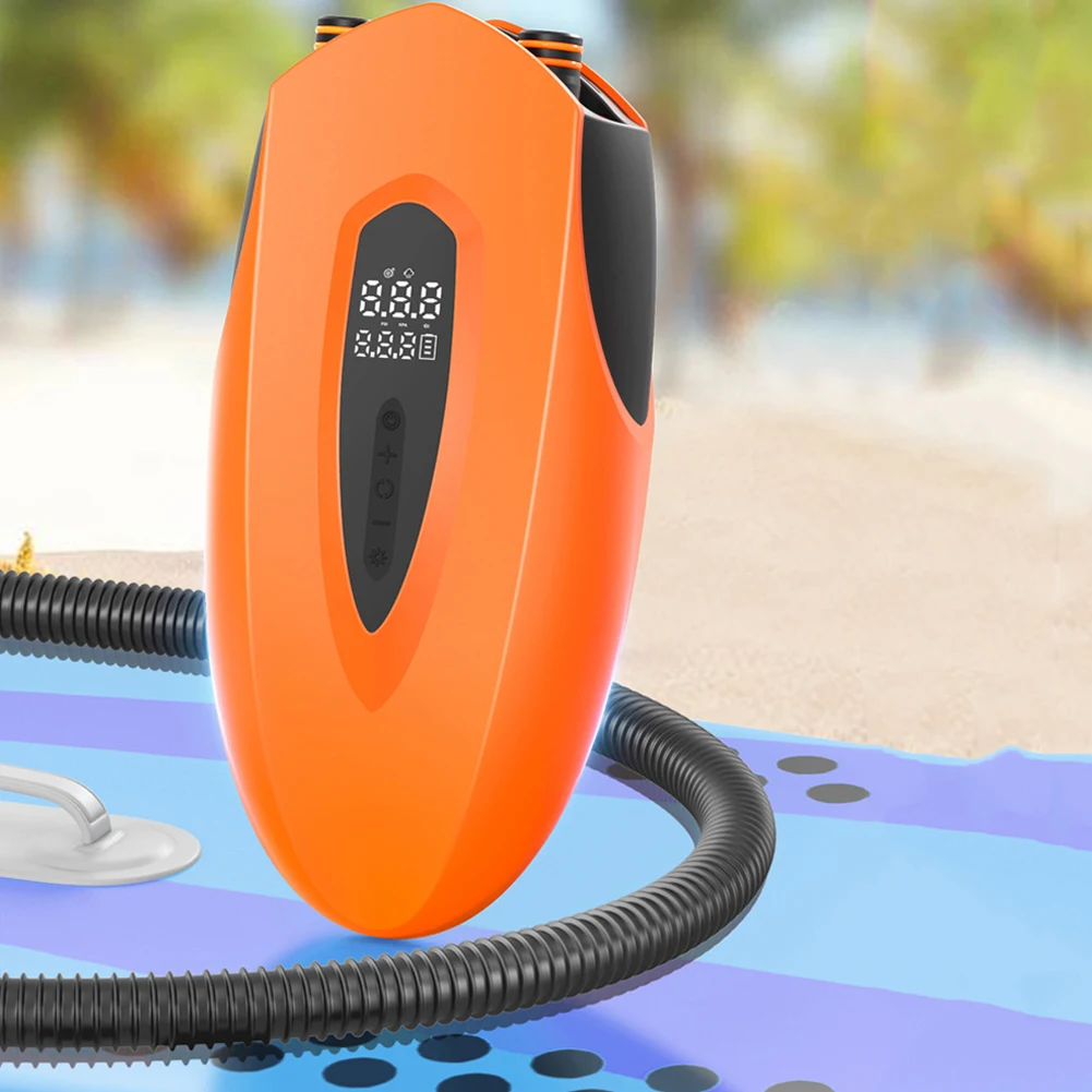 

20PSI SUP Board Pump with Auto Shut Off SUP Boat Inflatable Pump Digital Display Electric Air Pump for Air Boat Mattress