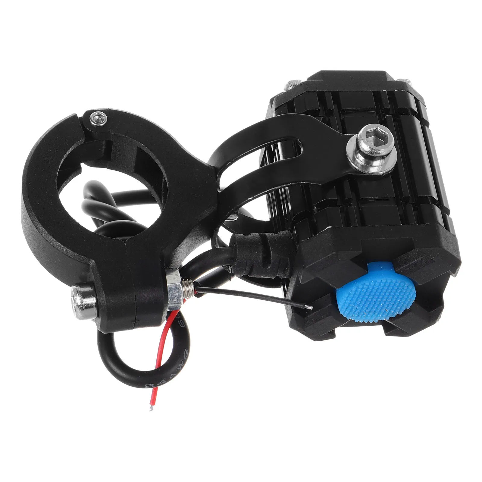 

LED Spotlight Motorcycle Fog Headlight Black Work Ultrabright Waterproof Dualcolor Strobe Riding Safety Reliable Pit Bike