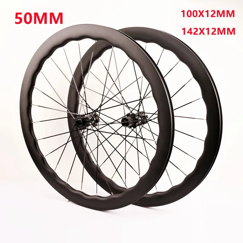 

Carbon Fiber700CLiuding Barrel Disc Brake Road Bike Wheel Assembly50Frame Height Blade Wheel Six-Claw120Ringing6Peilin