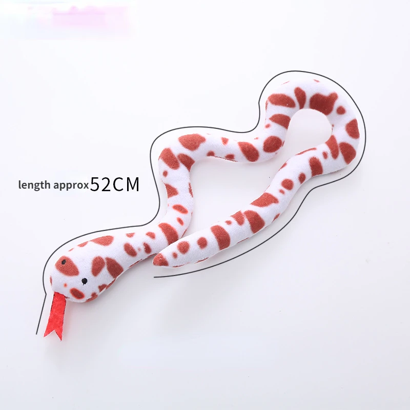 Catnip Toy Interactive Toy Plush Cat Toy Gluttonous Snake Bite-Resistant Molar Interactive Toy Gift For Cat Pet Accessories