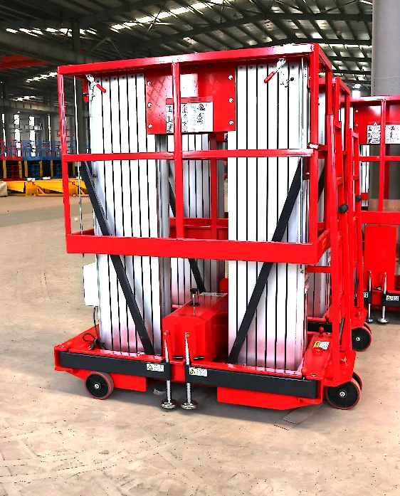 12-meter Double-column Aerial Work Platform Small Electric Hydraulic Climbing Ladder Aluminum Alloy Mobile Lift