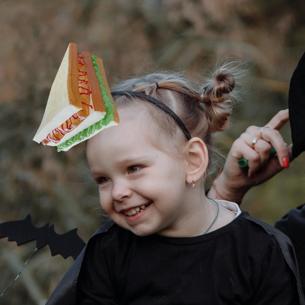 

Sandwich Shaped Hairband Lightweight Party Cosplay Headband Food Modeling Headdress Role Playing Hair Hoops for Girls
