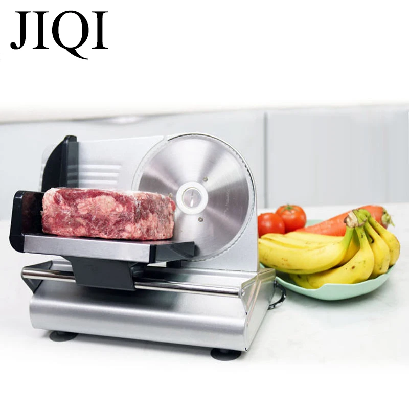 

JIQI Meat slicing machine Household electric meat slicer bread vegetable fruit slicers cutter for frozen beef mutton 110V/220V