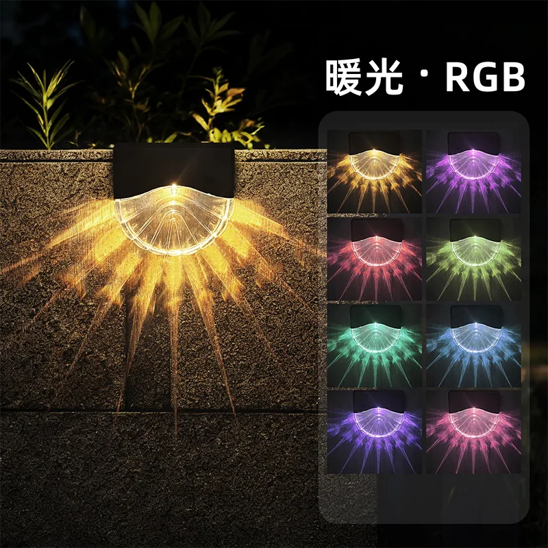 Solar Step Light Stair Corner Walk Foot Light Outdoor Courtyard Waterproof Plank Road Fence Lighting view 3