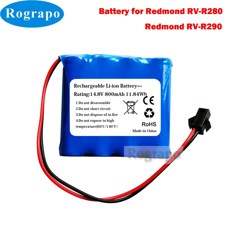 جديد بطارية حزمة ل ريدموند RV-R280 ، ريدموند RV-R290 جهاز آلي لتنظيف الأتربة جزء الملحقات