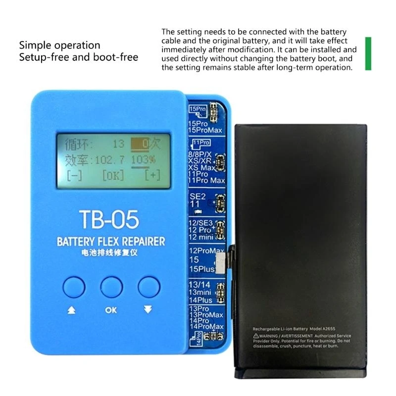 Thiết lập công cụ sửa chữa cáp pin W89C Chuẩn bị giải phóng và khởi động cho điện thoại 11-15 sửa chữa