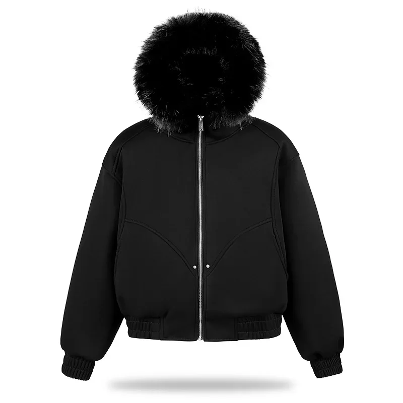 

Мужская зимняя утепленная повседневная хлопковая куртка с капюшоном, однотонная, теплая, удобная, универсальная, на молнии, модная, качественная