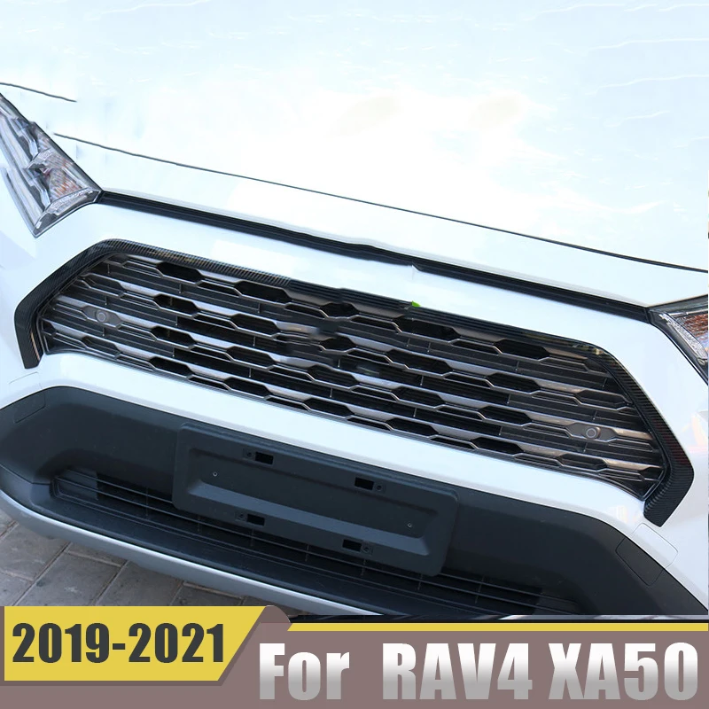 

3d для Toyota Rav4 Rav 4 2019 2020 2021 2022 Xa50, авто передний бампер, воздушные решетки, логотип, рамка, декоративная накладка, наклейка, внешние
