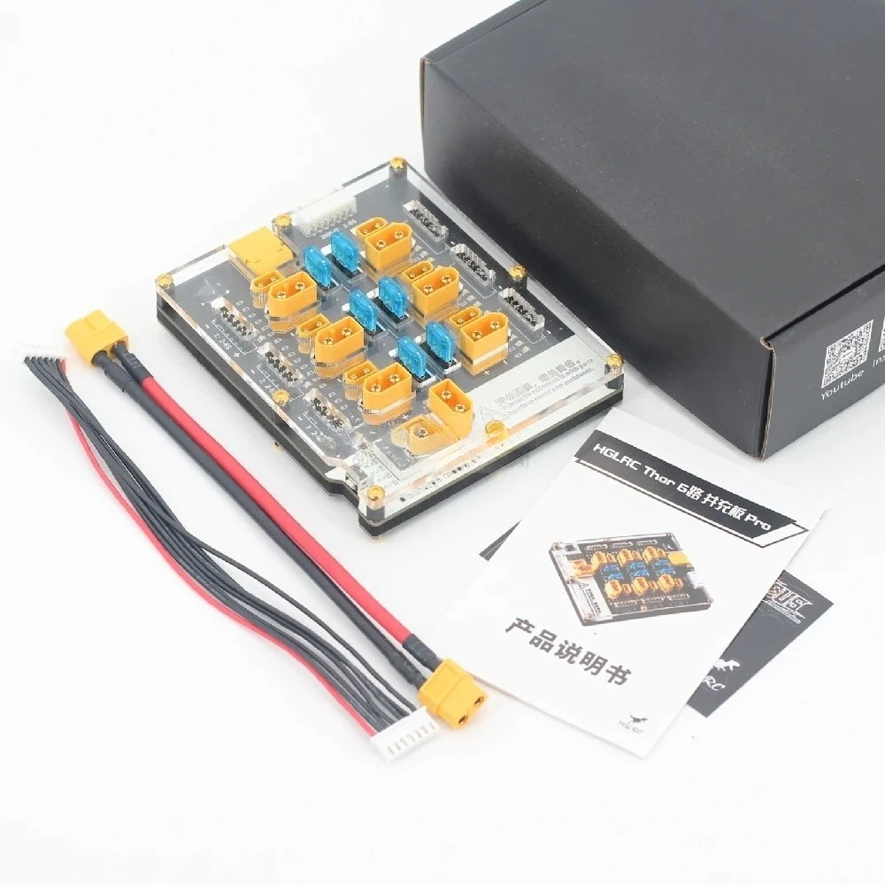 

Thor Pro 6 Port LIPO Balance Charger Board 40A XT60 XT30 Plug 2-6S LIPO Discharger for IMAX B6 ISDT Q6 Nano HOTA D6 Pro P6