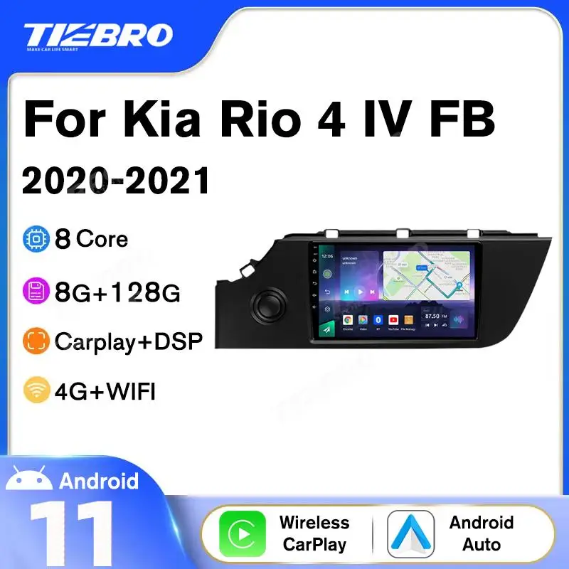 

2DIN Android10 Car Radio For Kia Rio 4 IV FB 2020-2021 Car Multimedia Video Player Navigation GPS Android Auto No 2din 2 din DVD