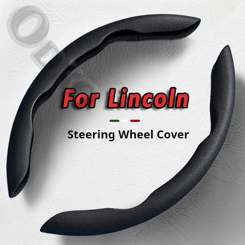 Steering Wheel Cover leather Non-slip Sweat-absorbing Special Steering wheel For Lincoln Nautilus  Corsair  MKX MKS