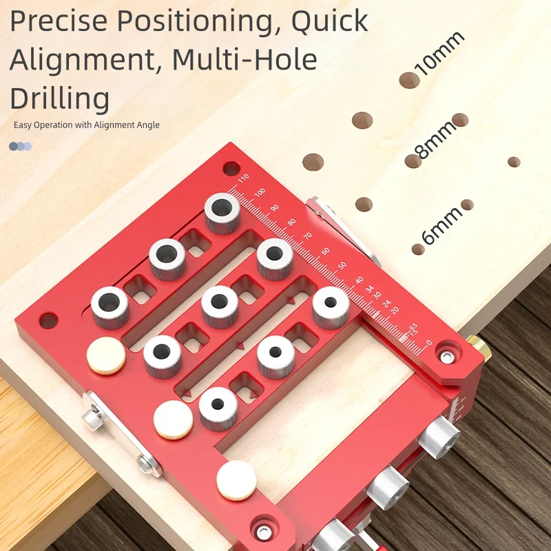 

3-in-1 Hinge Hole Puncher Woodworking Tool With Multiple Drill Bits For Cabinet And Furniture Hinge Installations Punch Tool