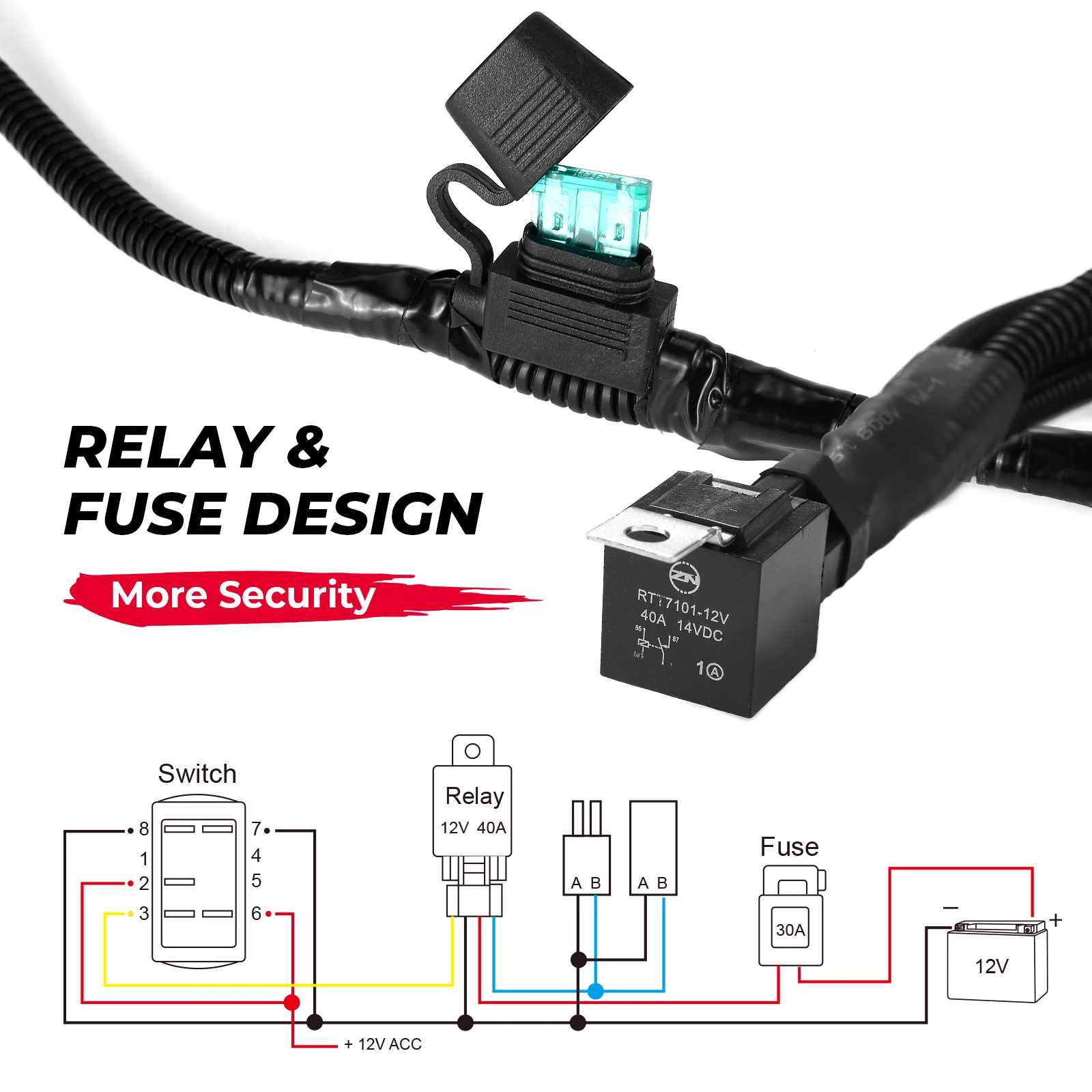 طقم مفاتيح تجاوز المروحة مع مرحل ، مفتاح هزاز LED لمدافع Can Am X3 Maverick ، متوافق مع بولاريس RZR Ranger ATV UTV