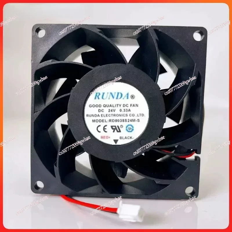 

RD8038S24M-S 24V 0.33A 8CM 8038 For RUNDA electric welding machine high wind volume inverter cooling fan