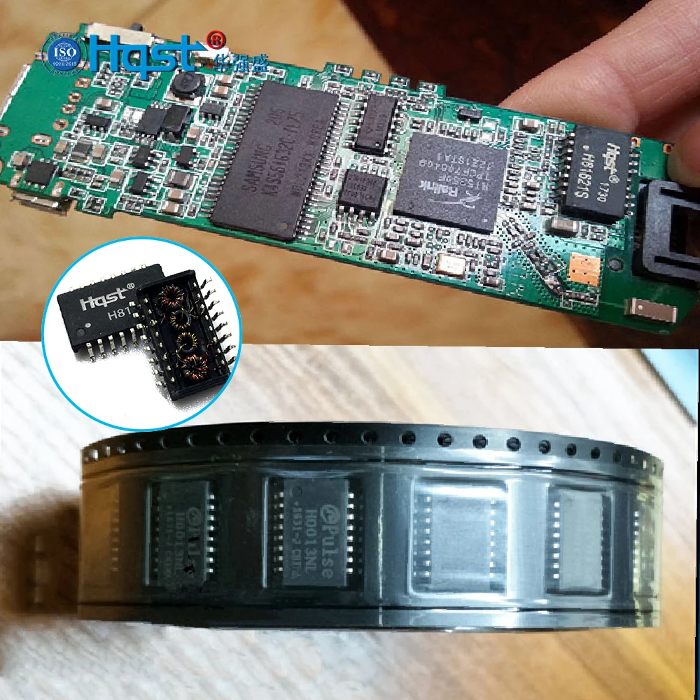 H81613S Ultra-Thin Patch 100MBps Ethernet/Network Transformer H0013nl WEL749020100 Lan module Pulse Isolation Filter