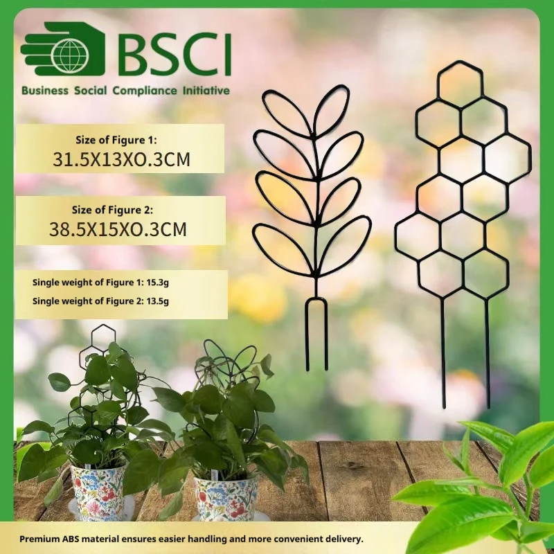 1 treillis pour plantes en forme de nid d'abeille, support en plastique antirouille pour plantes grimpantes et fleurs en pot, structure de grimpement pour jardin intérieur et extérieur