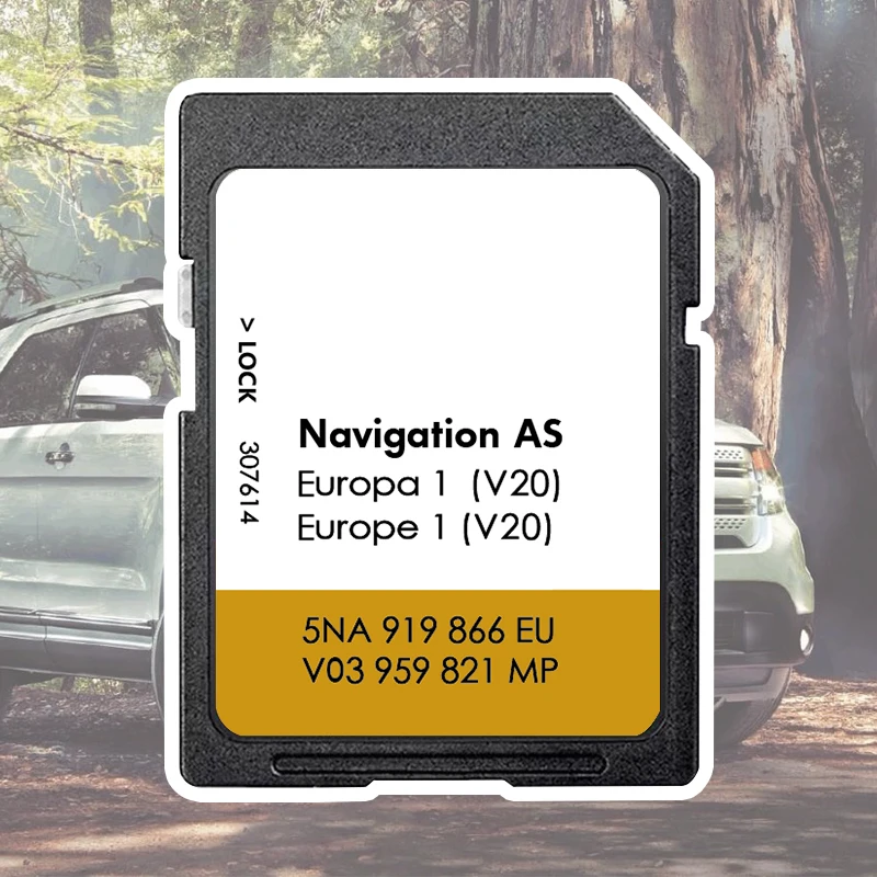 UK Europa SD Card 32GB Navigation GPS Map Version 2025 Newest 5NA 919 866 EU for VW Tiguan AS V20