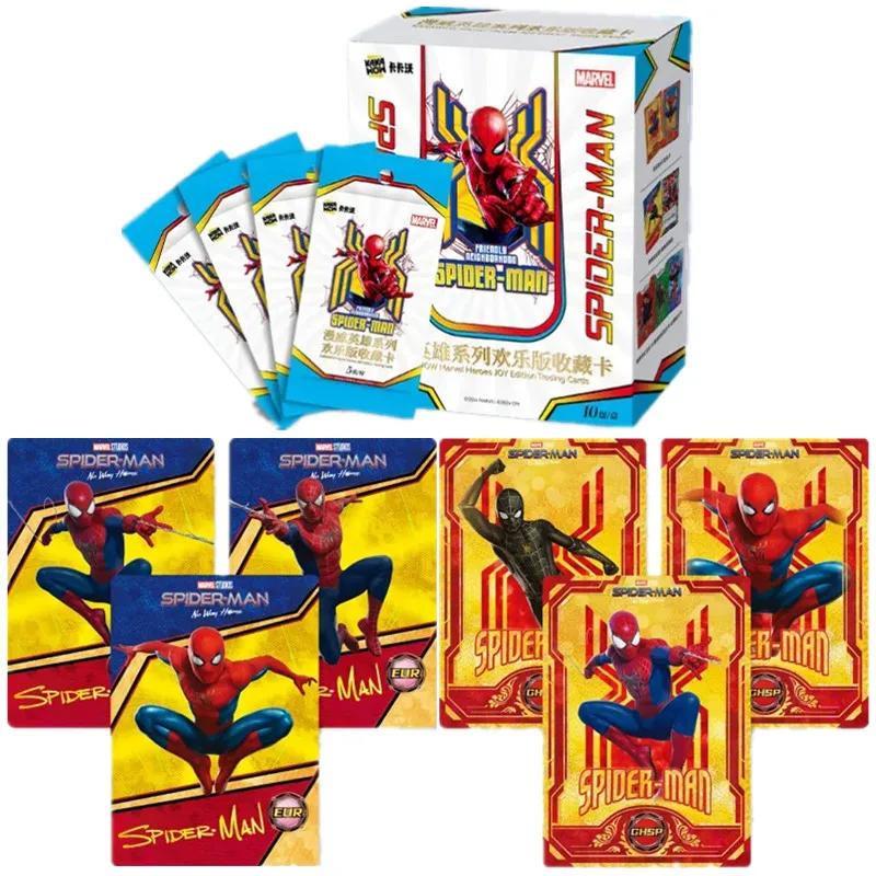 Marvel Superhero Peter Parker Card Fun Spider-Man Special Package Iron Man Collection Cards Children Toys Gifts