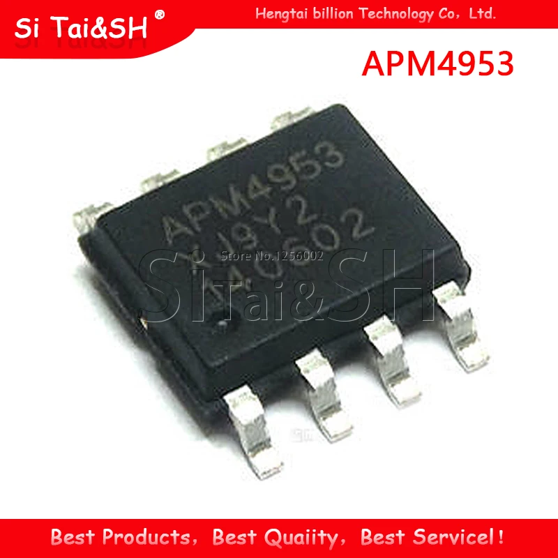 20pcs/lot New APM4953 4953 Dual P-Channel Enhancement Mode MOSFET SOP-8