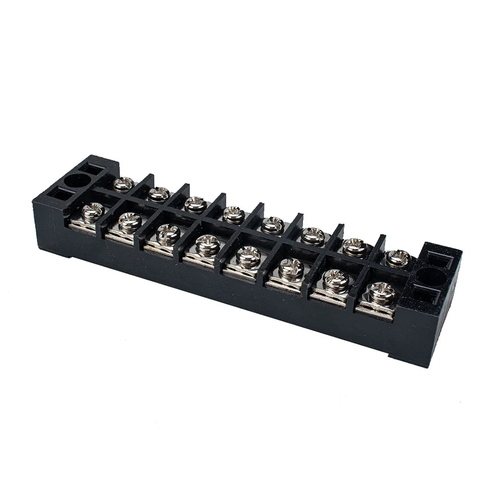

5 set 8P Dual Row Screw Terminal Block 25A Terminal Connector Kit Insulated Barrier Strip Cover Wiring Connection