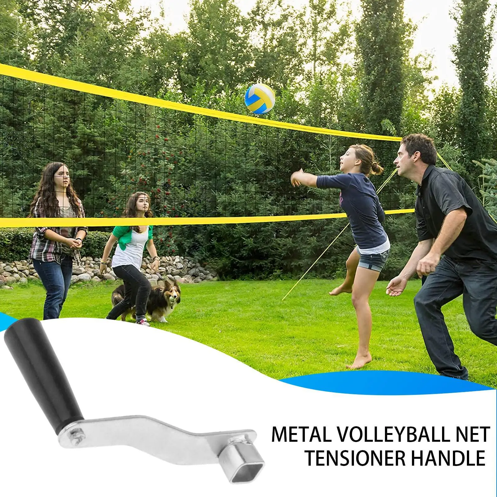 Volleyball Net Tensioner Easy Installation Tensioning Device Replacement Badminton Tennis Nets Hand Crank Tensioner For