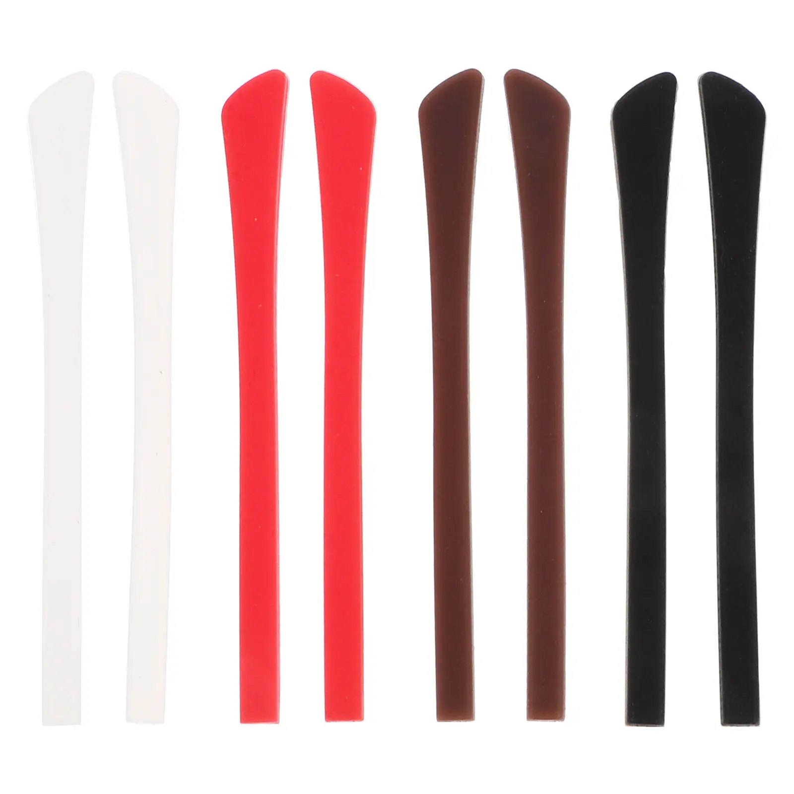 

8Pairs Silicone Eyeglass Ear Cushions Anti Skid Glasses Temple Grips Invisible Arm Covers for Adults Teens Stop Sliding during