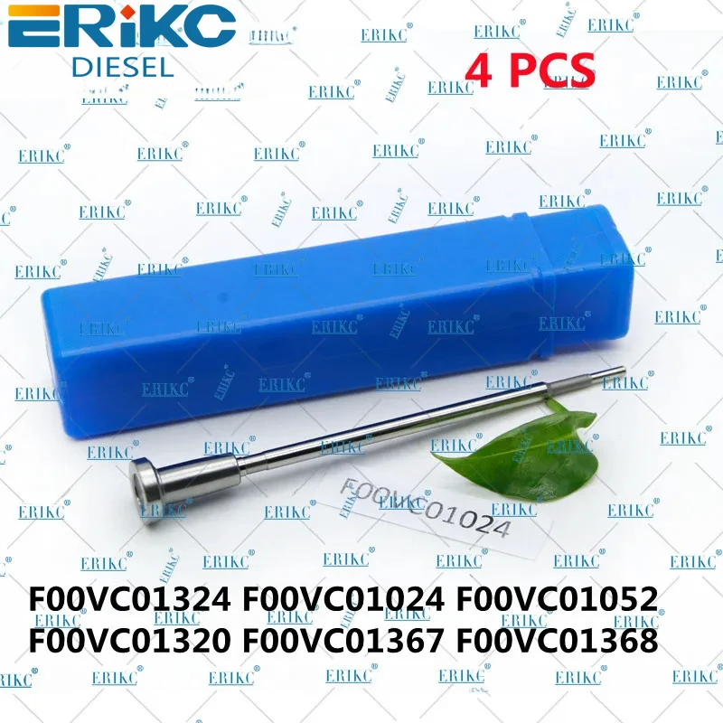 ERIKC 4 PCS Common Rail Spare Parts Valve F00VC01324 F00VC01024 F00VC01052 F00VC01320 F00VC01367 F00VC01368 FOR BOSCH INECTOR