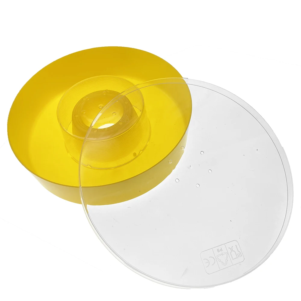 1PCS Rapid Honey Bee Suger Syrup Feeder Round Top Water With Central Hole Fit Inside Inner Cover in The Hive Liquid Food Supply