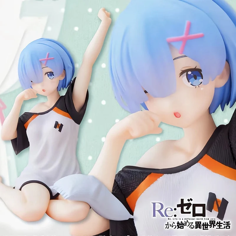 

Rem Figures 10cm PVC Action Figures Re: Life in a Different World from Zero Figure Anime Rem Stretch Doll Toys for Collect Decor