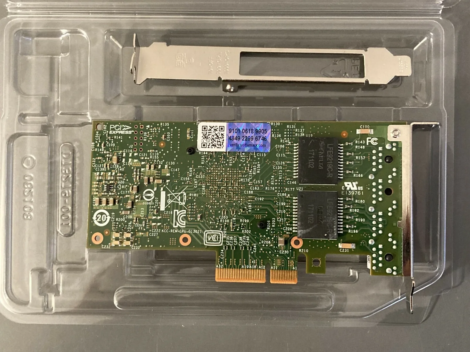 I350T4V2 Original 1GbE Ethernet Server Adapter I350-T4V2 Both brackets