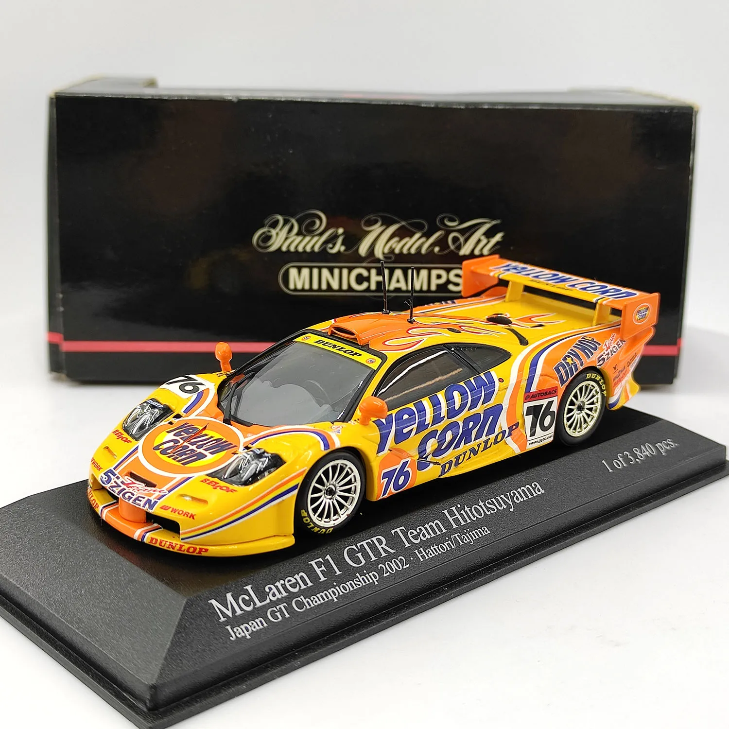 Diecast MINICHAMPS 1:43 Scale McLaren F1 GTR Team Hitotsuyama Alloy Car Model