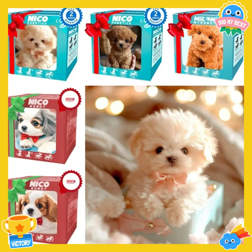 @ Simpatico cucciolo di peluche robot interattivo che cammina simulato cucciolo che abbaia coda che scodinzolante cucciolo di peluche per bambini (senza batteria)2026