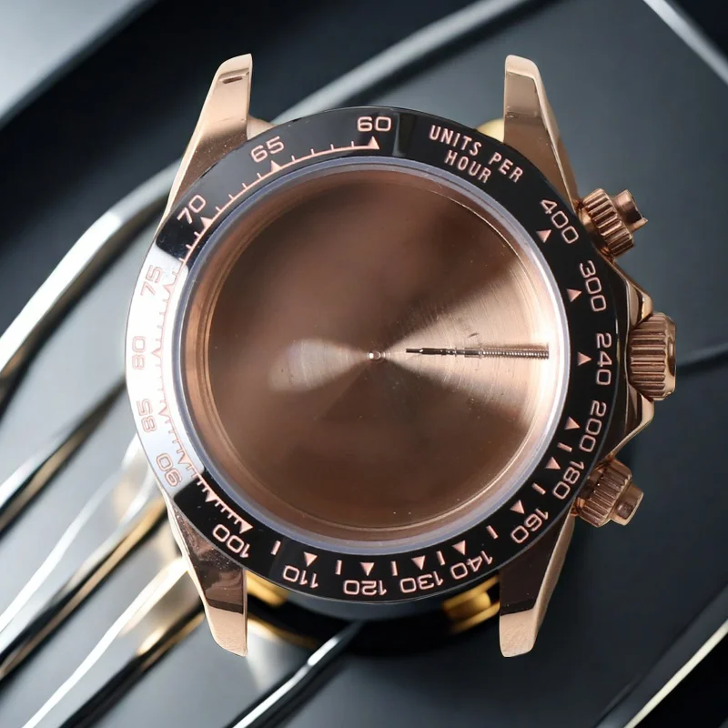 Seiko VK63 Watch Case 39mm Stainless Steel Sapphire