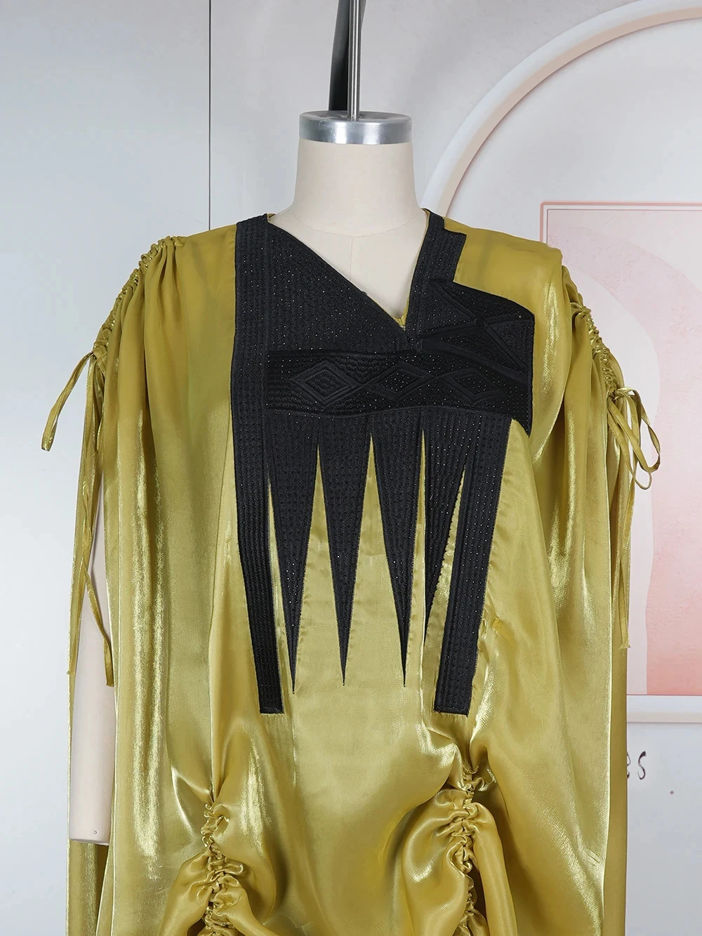 Traditional African Dresses For Women Dashiki Embroidery Maxi Robe Plus Size Boubou 2 PCS Set Clothes Wedding Party Evening Gown