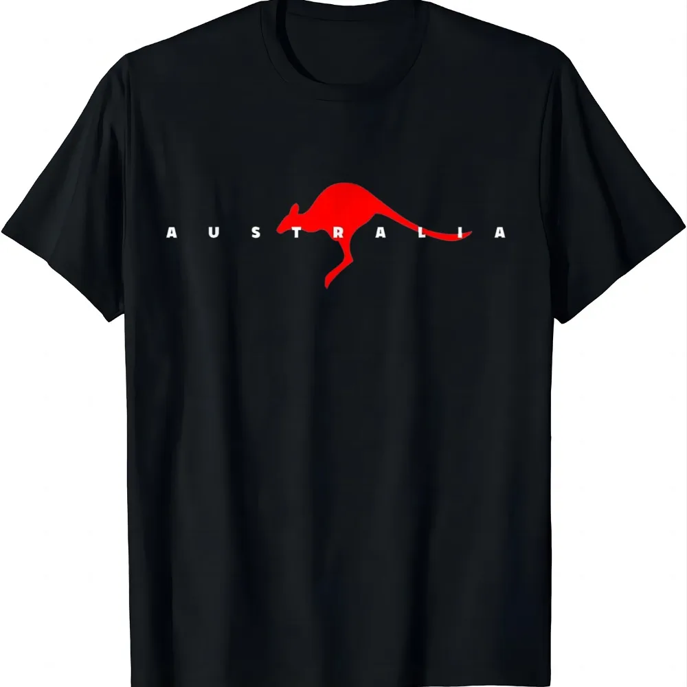 Australia Kangaroo T-Shirt Summer Casual Graphic Vintage T Shirt Women Mens Clothing Tops Camiseta Streetwear Harajuku